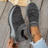Fashion Women Sneakers 2025 New Flat Large Size Sneakers Women Casual Mesh Round Top Shoes Cushion Color Matching Breathable Loafers