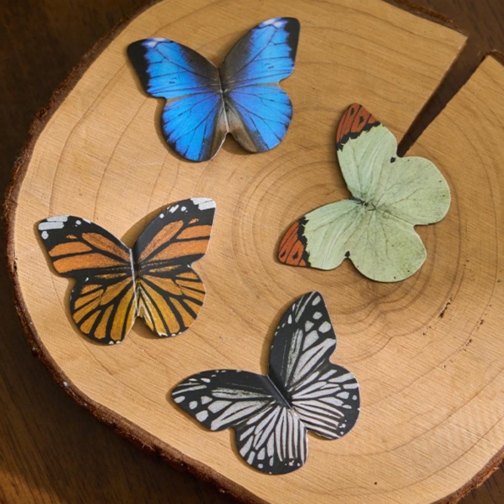 4 Pcs Colourful Butterfly Bookmarks Cute Magnetic Bookmark Aesthetic Book Page Hodler Kawaii Stationery Reading Accessories