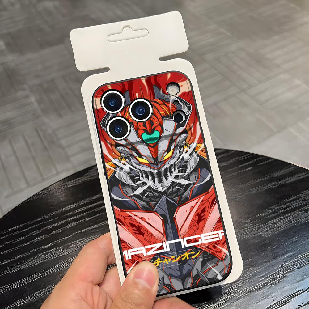 Manga Mazinger Z Anime Phone Case For IPhone 17 Air 16 E Pro Max 15 14 13 Mini 12 Pro 11 Max Plus Black Soft Shell