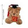 Cute Graduation Bear Plush Toy Soft Stuffed Dr Bear Plush Doll  Backpack Accessory