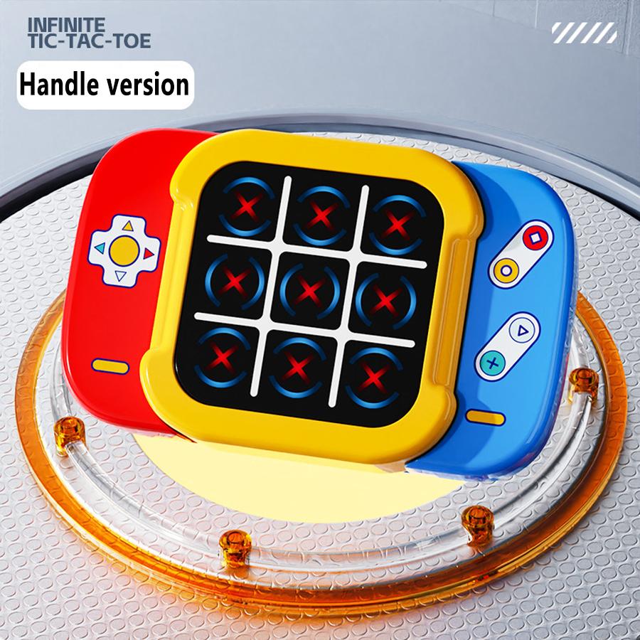 1pc Kids 4IN1 TIC TAC TOE Game Toy 1V1 Battle,Whack-A-Mole,Memory Challenge Party Board Puzzle Game Console For Boys Girls Chris