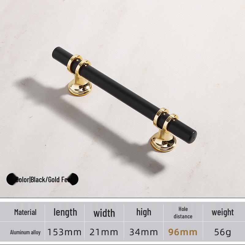 Modern Minimalist European Two-Tone Wardrobe & Drawer Handle