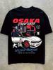 Men's JDM Japanese Domestic Street Racing T-Shirt Osaka Street Racing Art Midnight Car Destruction Quick-dry T-Shirt