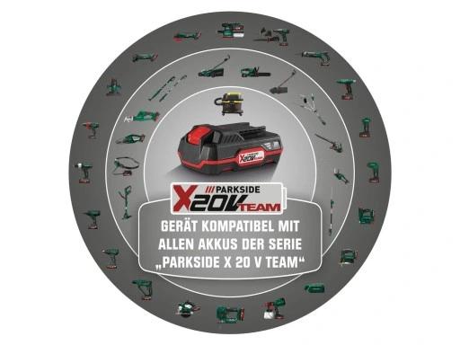 Podkaszarka Akumulatorowa Parkside + 2Ah 20 V Team