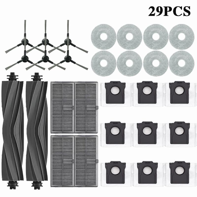 Dreame Mova E30 Ultra / Trouver E30 Ultra Robot Vacuums Cleaner Accesories Main Side Brush Hepa Filter Mop Cloths Dust Bag Spare