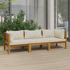 Day and Night - Day and Night 3-seater Garden Sofa with Cream Acacia Wood Cushion