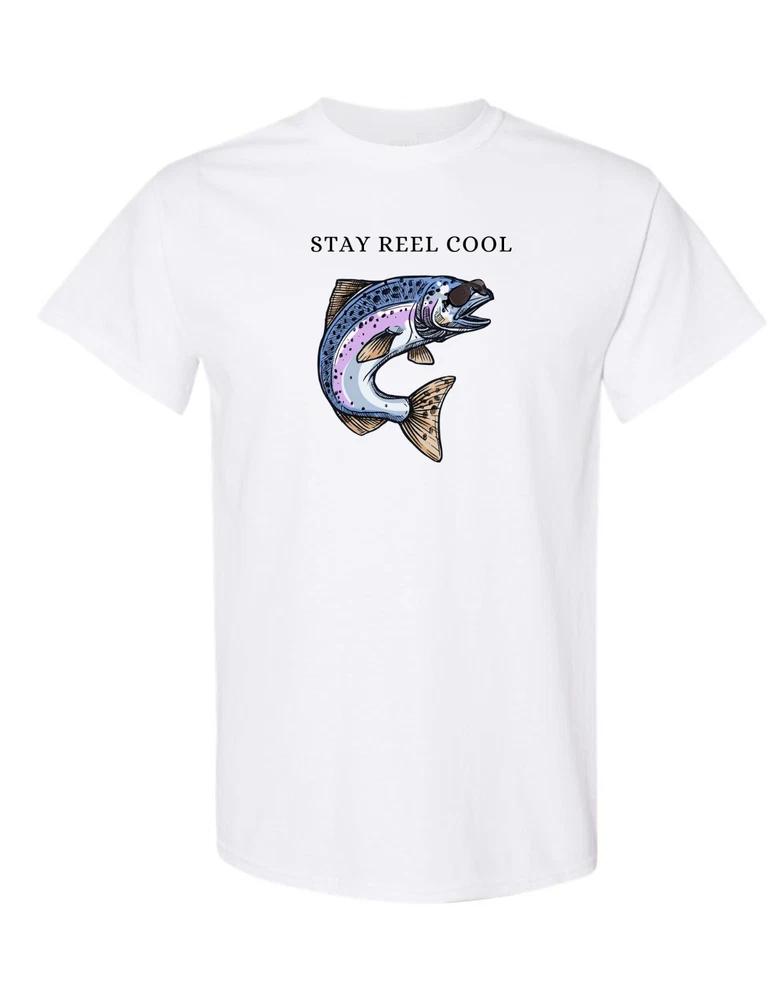 Stay Reel Cool Fishig T Shirt Cool Fish Tee S