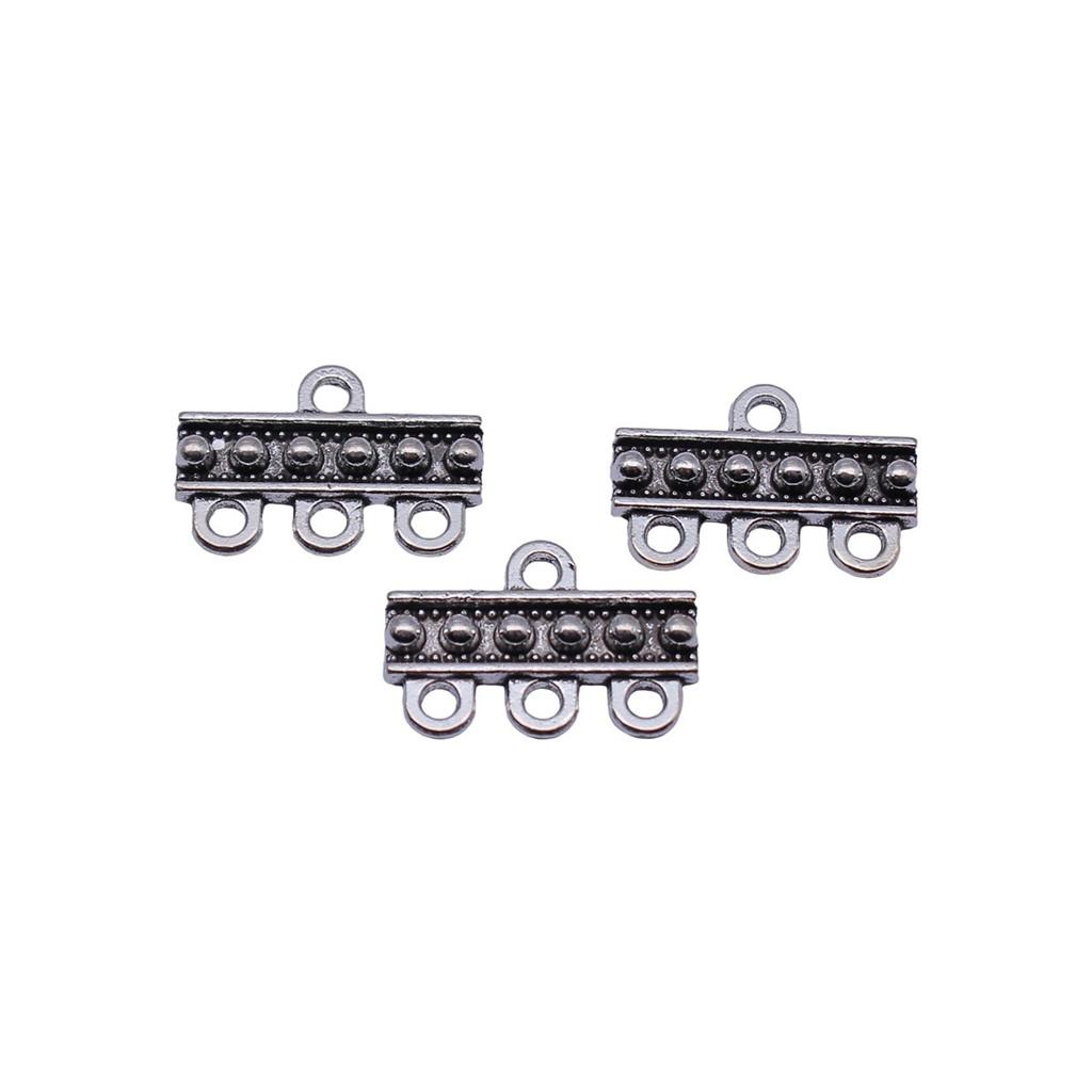 Geometric Flower Multi Loop Connectors Metal Links For Earrings Accessories Parts