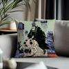 Trending DDai Darkied Cushion Cover Antidustmite Pillowcase Invisible Zipper Silky Short Plush Sofa Cushion Cover