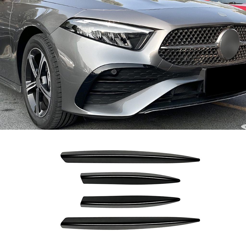 For Mercedes-Benz A-Class W177 A200 A35 AMG 2023 2024 Front Bumper Splitter Fog Lamp Grill Spoiler Cover Air Vent Wind Knife