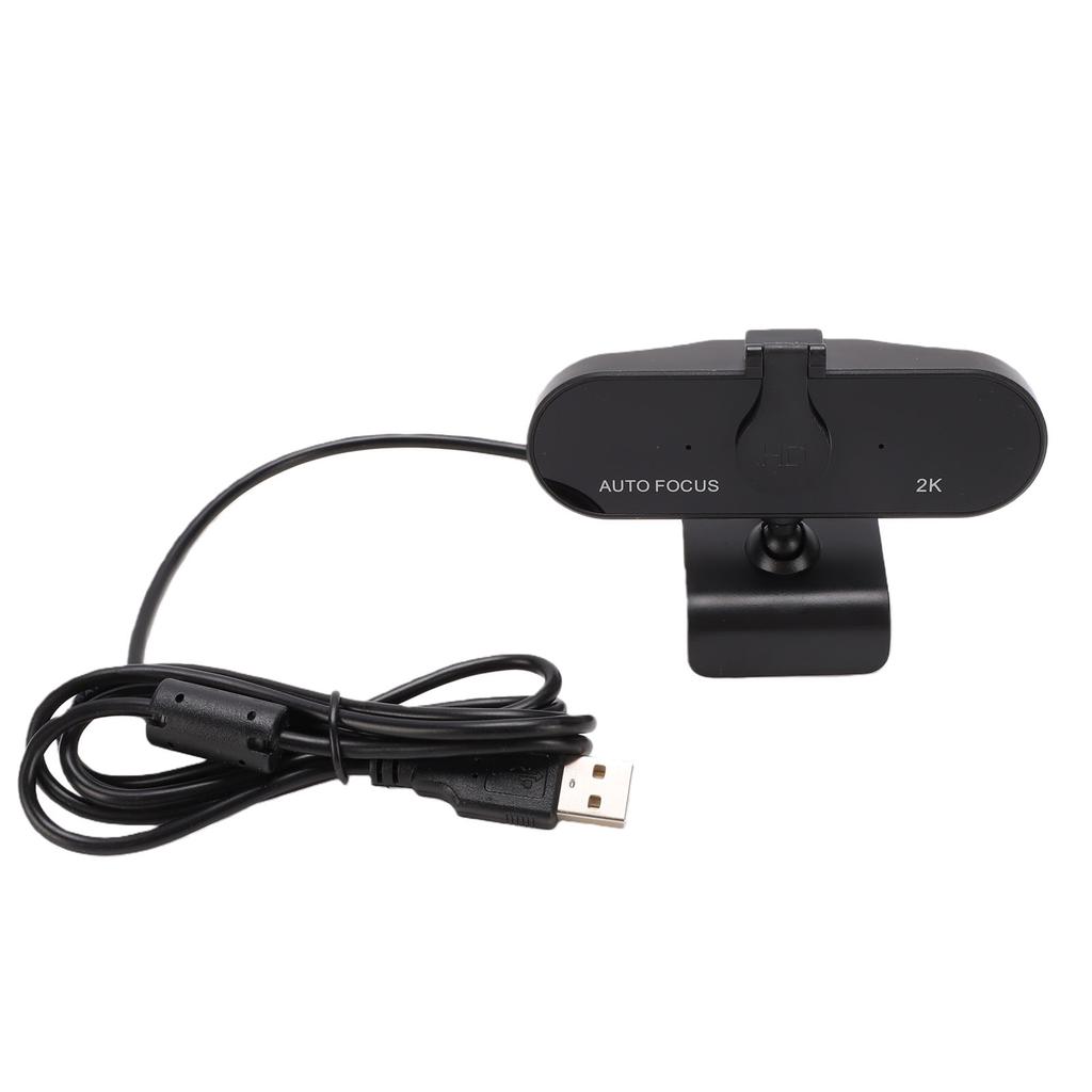 2K Webcam 5MP USB PDAF Phase Focusing Plug and Play Computer Webcam with Microphone for Live Streaming Meeting