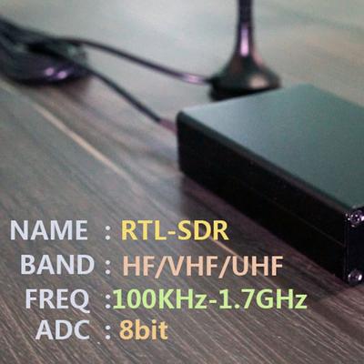 100KHz-1.7GHz UV RTL-SDR USB Tuner Empfänger Vollband RTL-SDR RTL2832U+R820T2 Radioempfänger Dropshipping Großhandel