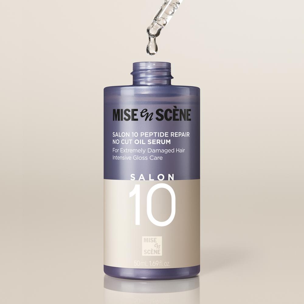 Mise En Scene Salon 10 Peptide Repair No Cut Oil Serum 50ml - Damage Care, Korean
