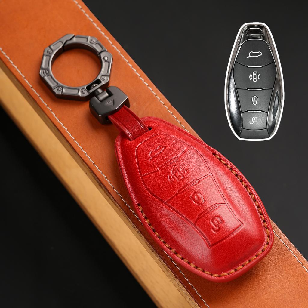 Applicable To 23 Hongqi H5 Key Sets, New H9 Car Eqm5 Buckle Bags, High-Grade Cowhide
