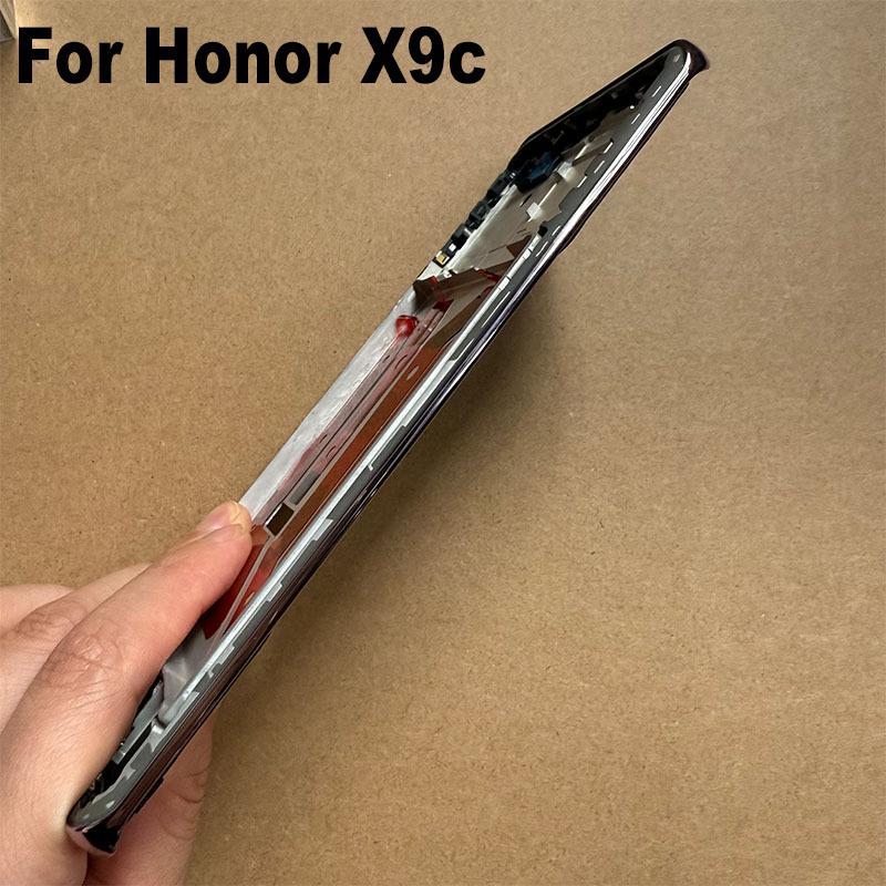 For Huawei Honor X9C 5G Middle Frame Front Bezel Housing Lcd Supporting Holder Rear Plate Chassis Replacement