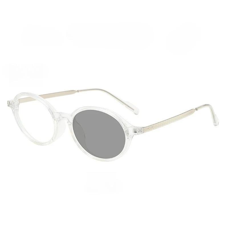 New Retro Anti-Blue Light Photochromic Myopia Glasses Unisex Outdoor Color-Changing UV Protection Eyewear Diopter 0 To -4.0