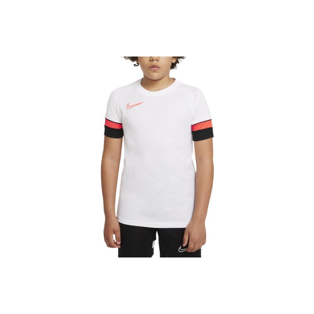 

Nike Детская футболка с коротким рукавом и круглым вырезом, с логотипом в стиле колор-блок, белая CW6103-101 XS