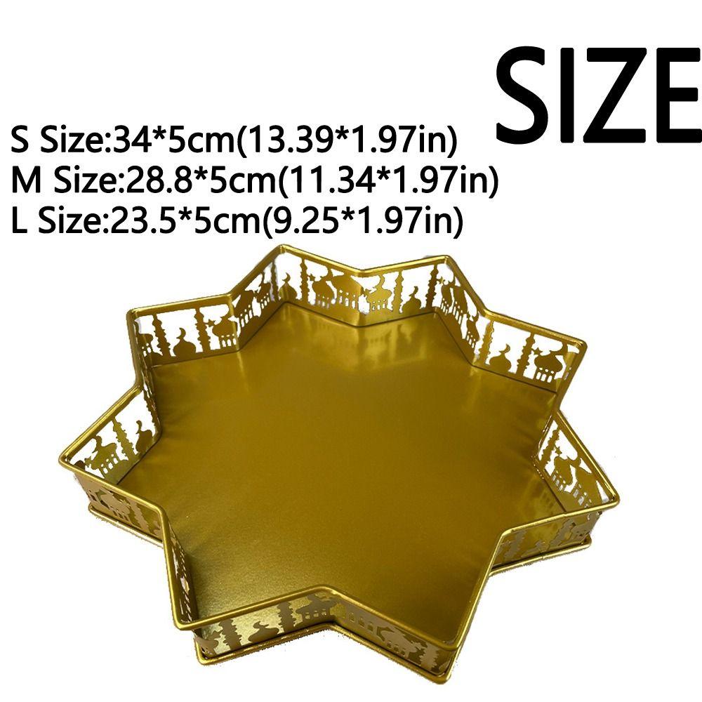 Železný stojan na muffiny podnos Islámský podnos na večeři Talíře na dezert Eid Mubarak Party potřeby