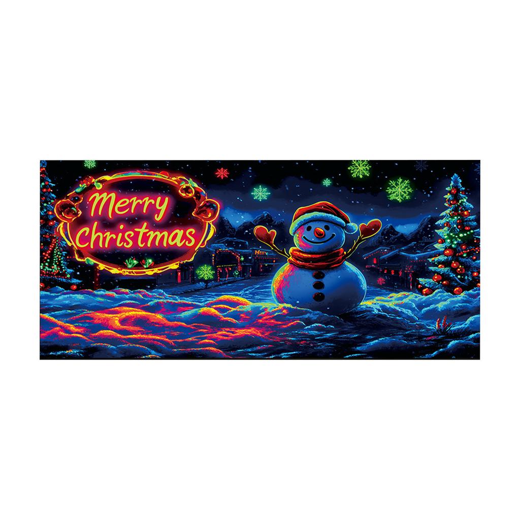 Christmas Fluorescent Door Frame, Door Cover Background, Holiday Party Decoration, Christmas Decoration Hanging Cloth
