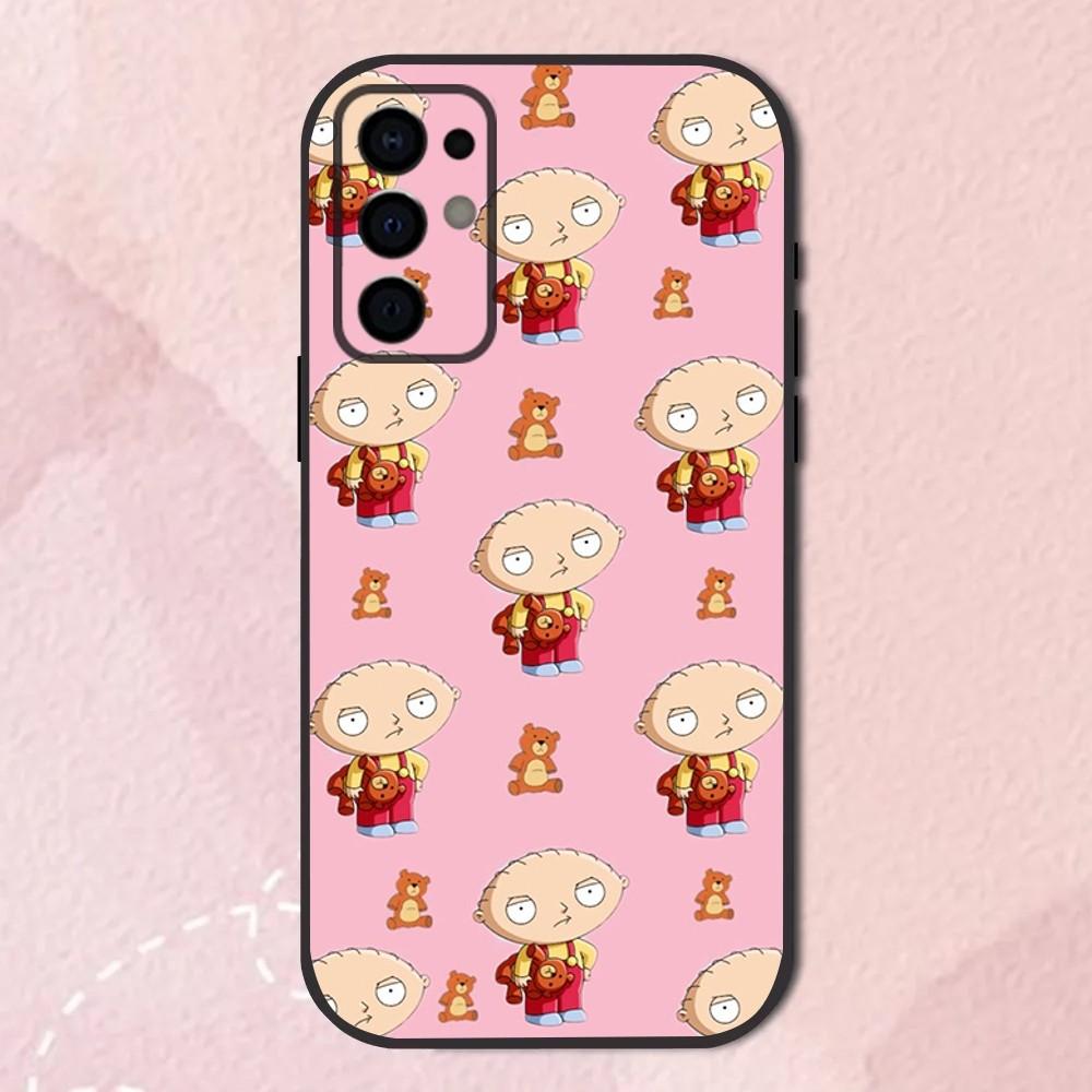 F-Family Funny Guy Phone Case For Samsung S24,S21,S22,S23,S30,Ultra,S20,Plus,Fe,Lite,Note,10,9,5G Black Soft Shell