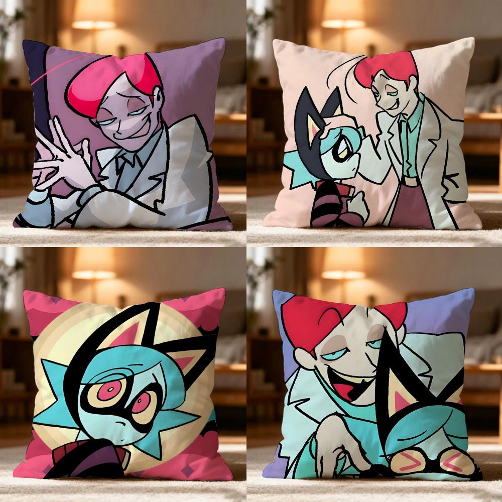 Psycho Ccuties Anime Pillow Case Cushion Cover Soft Washable Pillow Case MultiScene For Couch Bed Travel Office Use