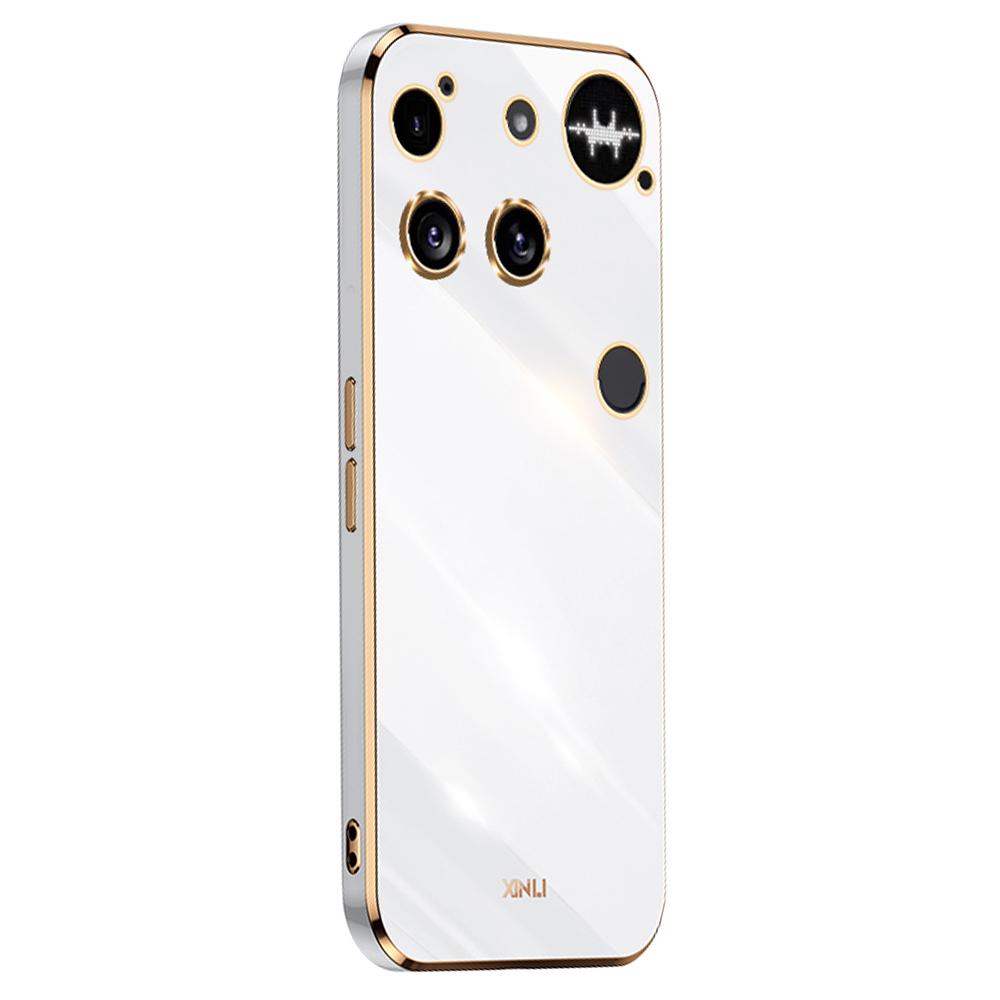 XINLI For Nothing Phone (3) 5G Case TPU Phone Cover with Electroplating Frame