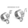 2Pcs Stainless Steel Coiled Knitting Thimble Guide Finger Ring Knitting Crafts Tool Accessories