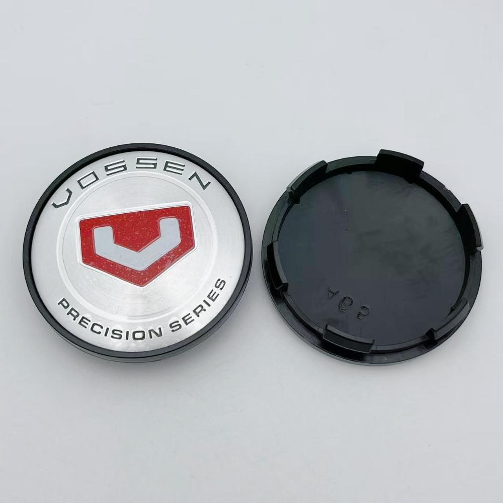 4pcs Vossen Logo Emblem Car Wheel Center Caps 65MM (59MM I.D) Wheels Hub Hubcaps Auto Rim Center Cover Replace Car Accessories
