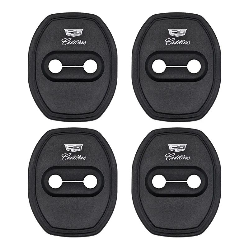 

4pcs Car Styling Car Door Lock Covers Stikcer Case Silica Gel For Cadillac Deville ATS BLS CT4 CT5 CTS ESCALADE STS XLR XT6 XTS