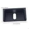Trim Matte Black Trunk Lock Cover Plate for Vehicle Restoration