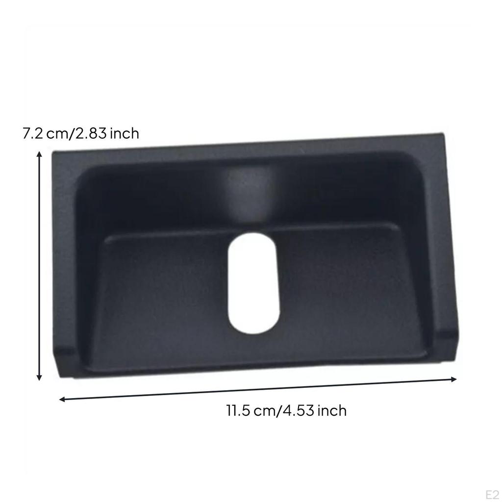 Trim Matte Black Trunk Lock Cover Plate for Vehicle Restoration