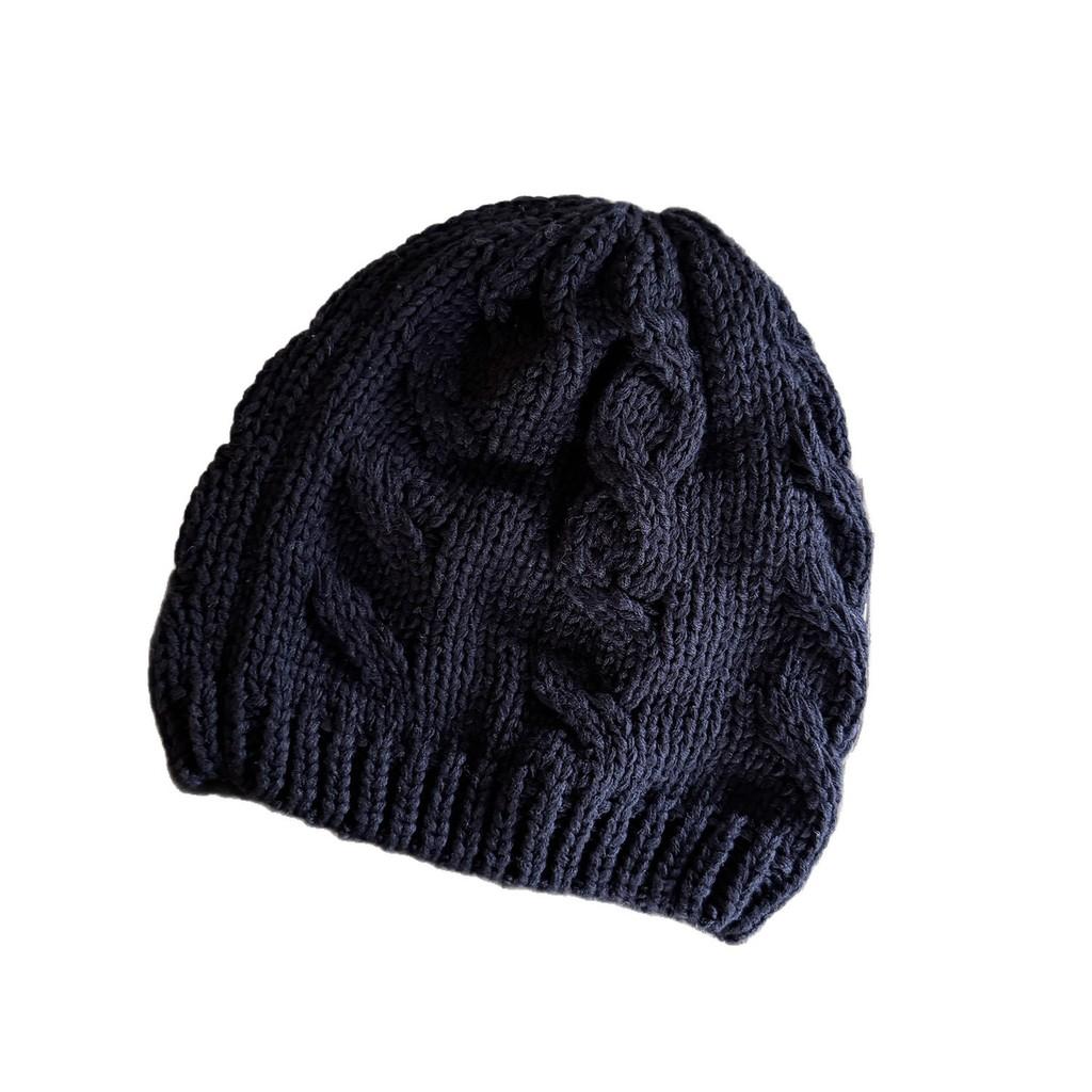 Winter Knit Hat For Men And Women Pure Color Warm Beanie Fashion Casual