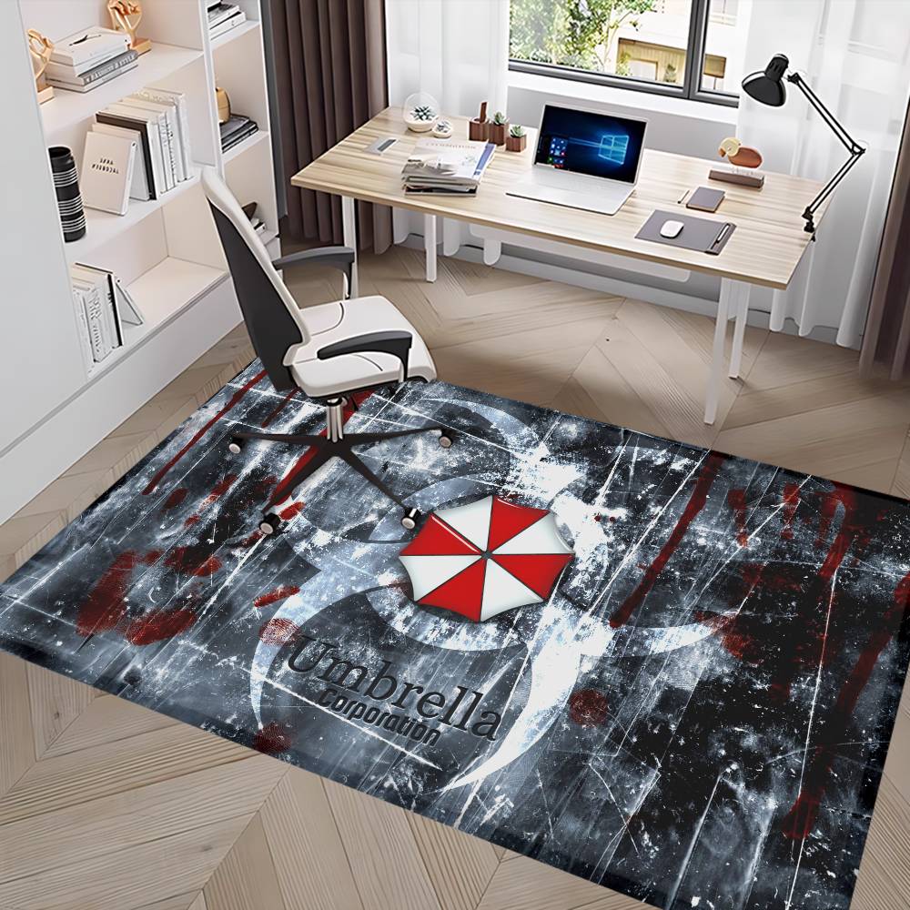 Umbrella Corporation Laser Floor Mat Retro Multiple Choice Living Room Kitchen Rug Non-Slip Modern Home Decor