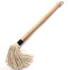 Grill-Bastbürste, BBQ-Mopp, natürlicher Hartholzgriff, Mopp-Stil, Grillbürste, professionelle Grillbürste, Grillwerkzeuge