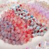 8mm Summer Dream Jelly Duplex Glass Round Beads Loose Beads DIY Handmade Bracelet Glaze Beading String Material Beads for Jewelry Making