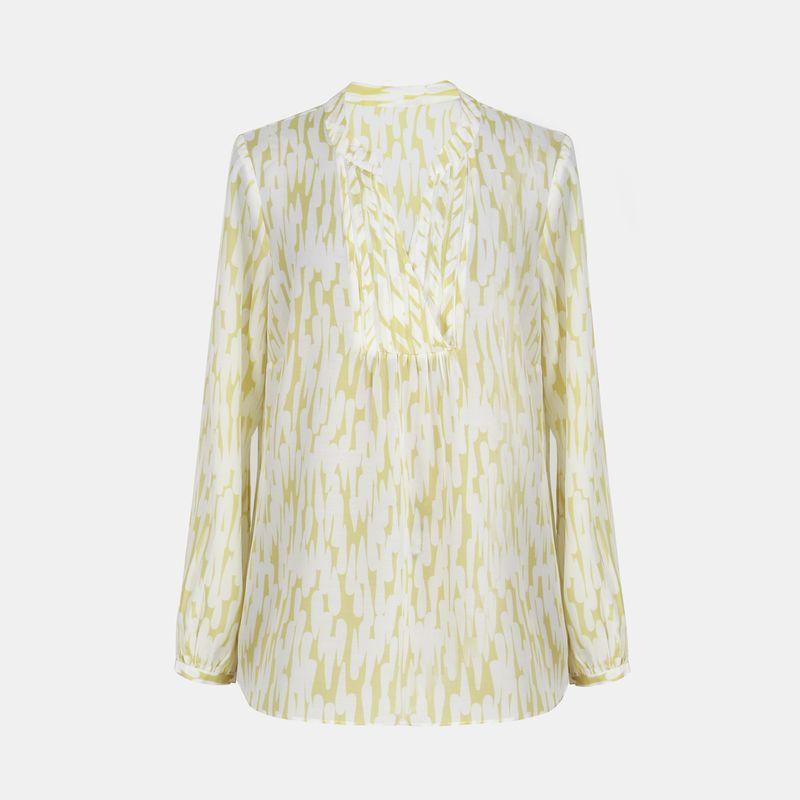 

Blue Rose Fashion Foreign Trade Original Order Silk Floss Nine-Quarter Sleeve Mulberry Silk Women s Long Sleeve Silk Shirt Silk Shirt Yellow 20(4XL)