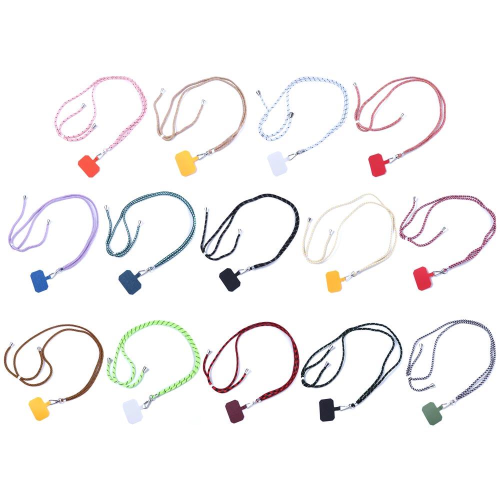 Halter Phone Lanyards Nylon Soft Rope Cell Phone Hanging Cord Crossbody Patch Phone Lanyards