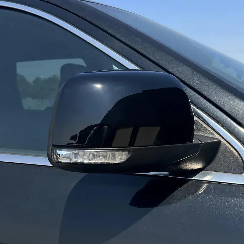 For Jeep Grand Cherokee Dodge Durango 2011- Car Sticker Rearview Side Mirror Cover Wing Cap Exterior Rear View Case Trim