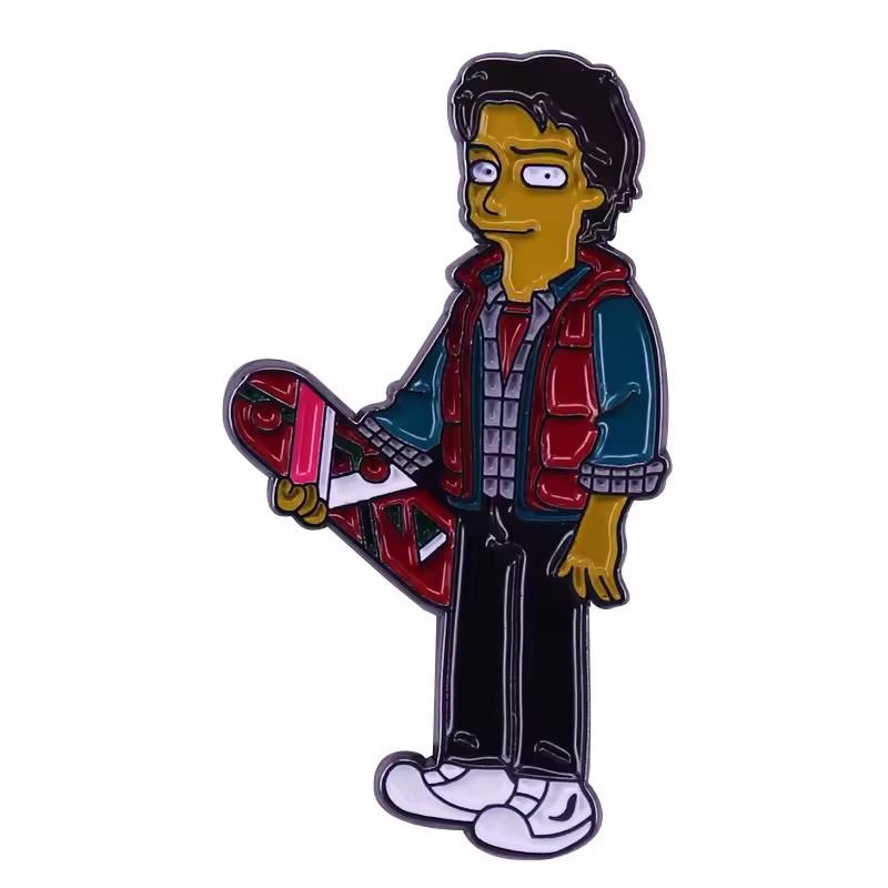 Back to the Future Enamel Pin Badges Anime Lapel Pins for Backpack Men Brooch for Clothes Pins Accessories Gifts