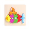 Wooden 3D Three-Dimensional Puzzle Children'S Educational Toys Infant Montessori Early Education Intellectual Development Puzzle Board
