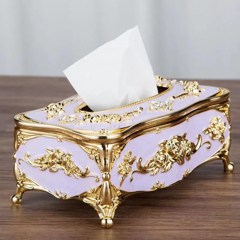 European Style Tissue Box – High-End Napkin Holder for Home or Hotel Use