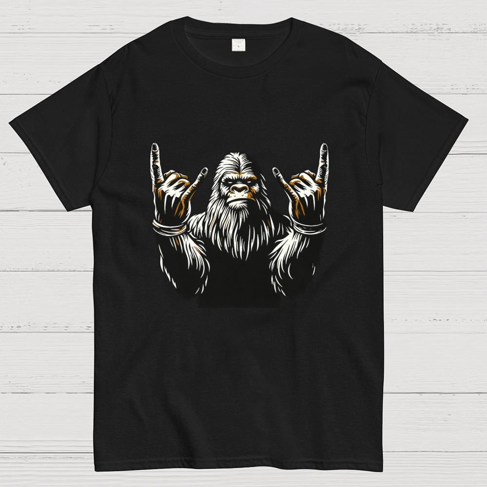 Bigfoot Rock Cotton Casual Cool Loose T-Shirt