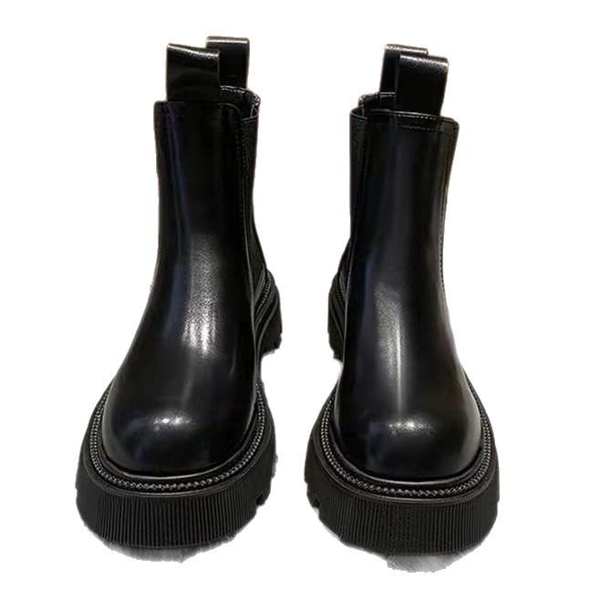 Popular foreign style Chelsea short boots 2025 autumn and winter new cigarette boots non-slip thickened snow boots Martin boots women