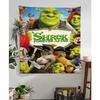 Cartoon Shrek Tapestry Art Printing Japanese Wall Tapestry Anime Wall Hanging Home Decor