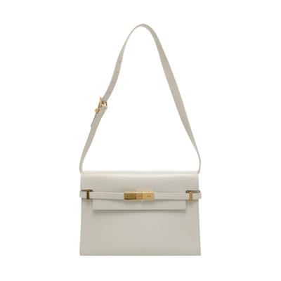[Używana] Ysl Sl Manhattan Regulowany Pasek na Ramię Skórzana Torba Crossbody - Doskonała #1GJOGHM
