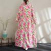 Long Sleeve Plus Size Cotton Vintage Floral New In Dresses for Women Casual Loose Spring Autumn Dress