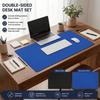 Erasable Double-Sided Desk Mat Double Sided Drawing Table Mat Writing Desk Pad Gaming