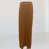 Dámska rebrovaná bodycon sukňa s rozparkom, vysoký pás, ceruzková sukňa, obopínajúca boky, úzky strih, dlhá sukňa, sukňa pre kancelársku dámu, pracovná sukňa