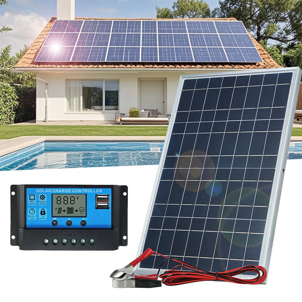 10W 18V Polycrystalline Silicon Solar Panel IP65 Water Resistant Solar Charge Panel with 12V 24V Con
