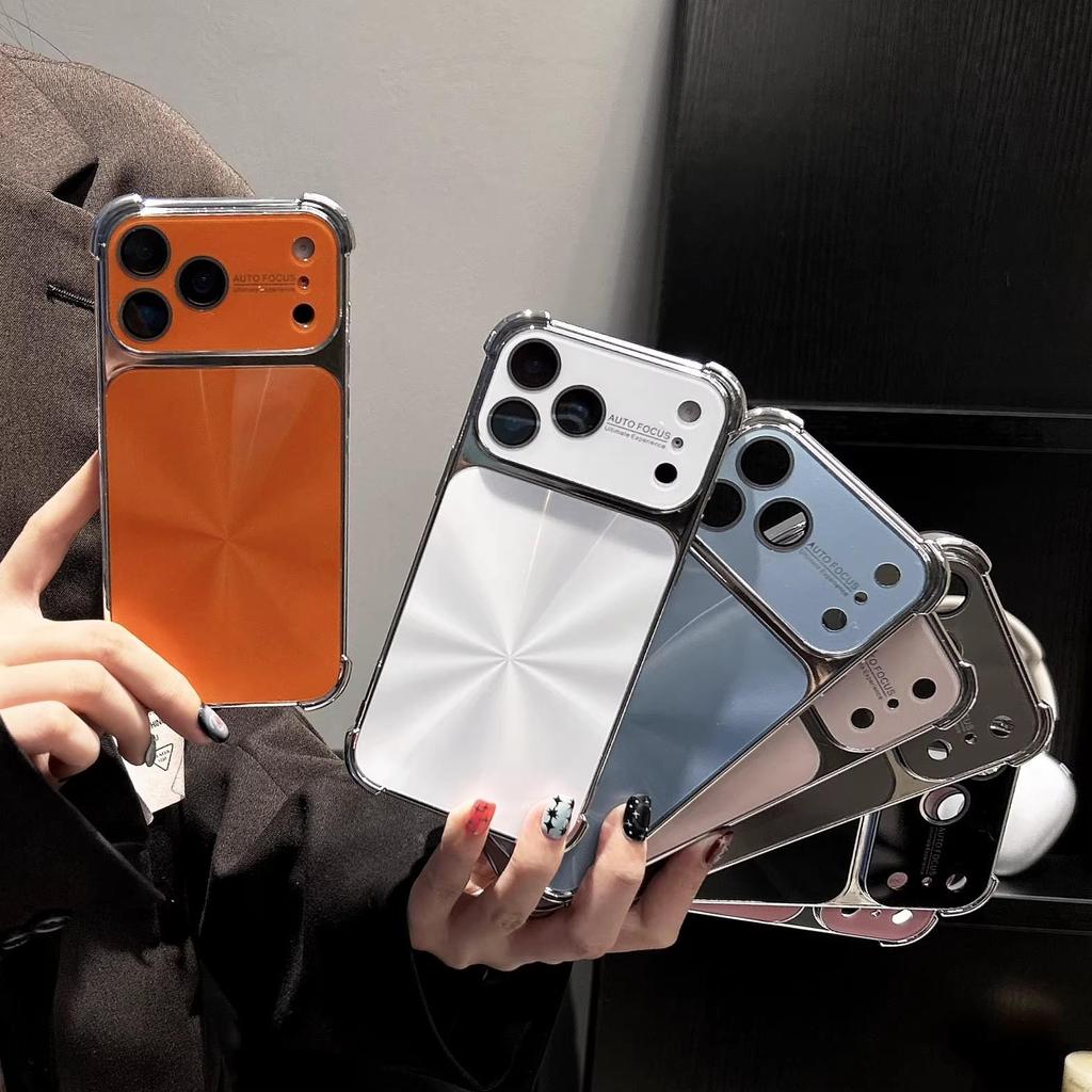 Electroplated CD Pattern Phone Case for Apple 17 Pro Max with Lens Film and Four-Corner Drop Protection